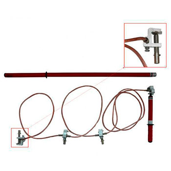 Заземление переносное ЗПП-15 (сеч. пр. - 25 кв. мм) для РУ до 15 кВ